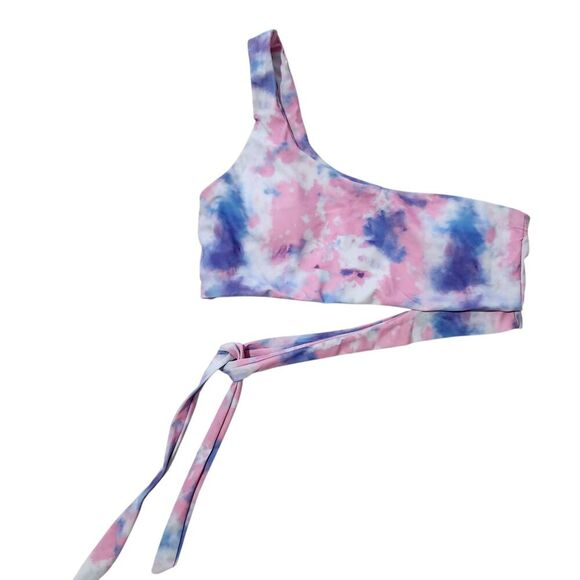 Vikini Top For Women Size Large Tie Dye Color One Shoulder - Picture 3 of 9